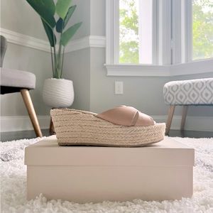 JIMMY CHOO***SOLD*** Brown Leather Platform Espadrilles 36 💕